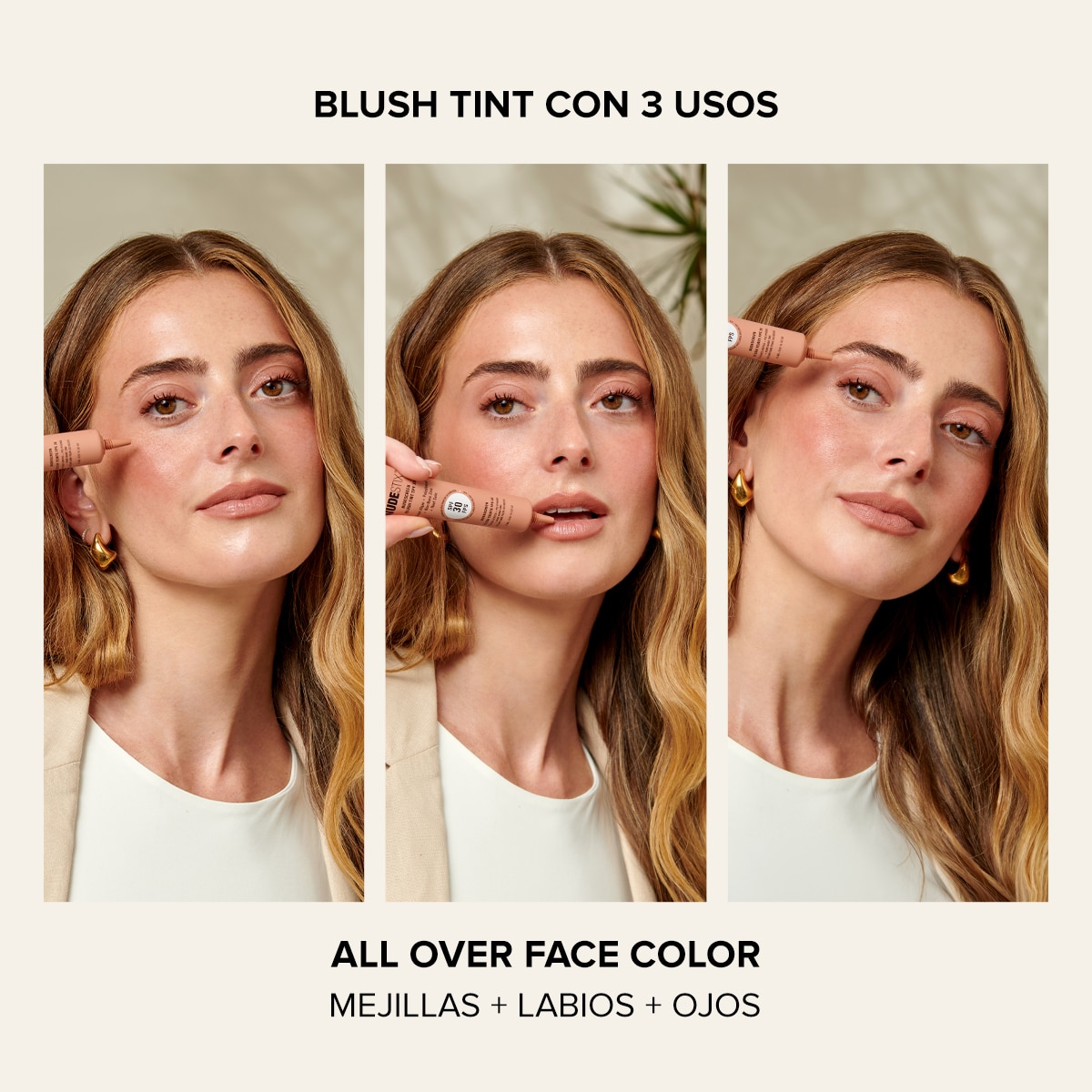 NUDESCREEN BLUSH TINT SPF 30 (BLUSH LÍQUIDO CON PROTECCIÓN SOLAR)